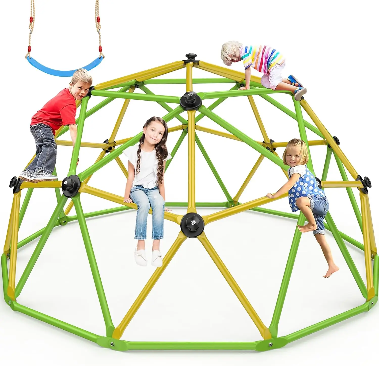 Kids Outdoor Jungle Gym Dome - Climbing Dome, 10FT Jungle Gym with
