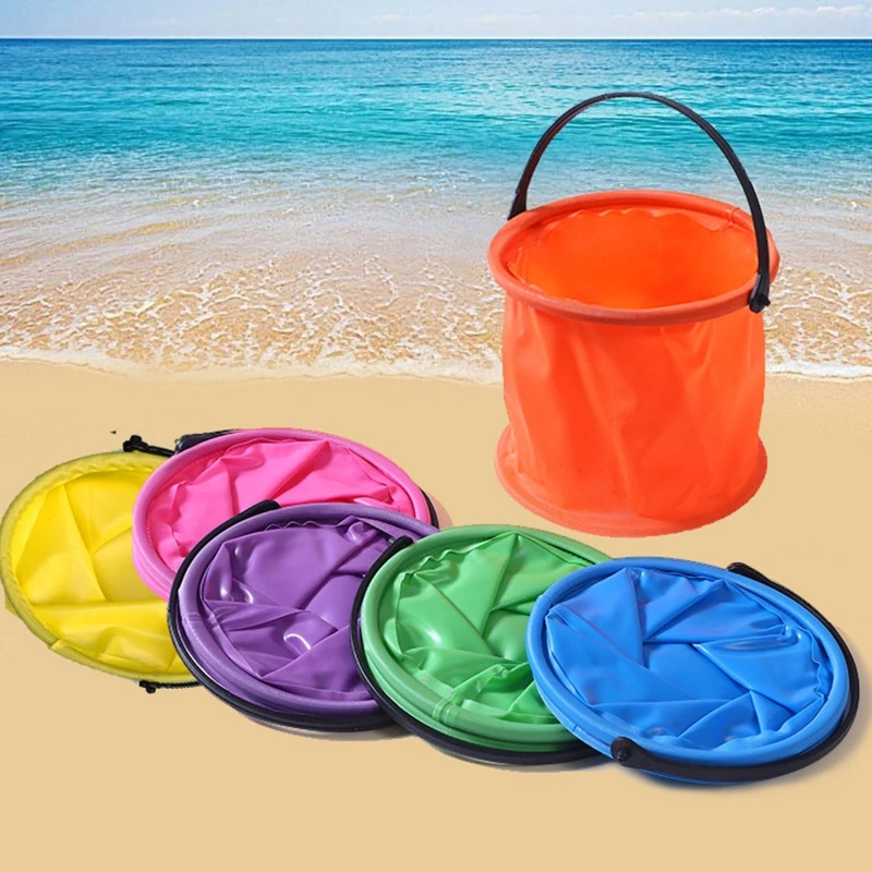Kids Outdoor Pool - Beach Sand Play Bucket Toy Folding