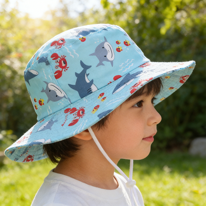 Kids Outdoor Zoo - Cute Bucket Hat Kids Summer Sun