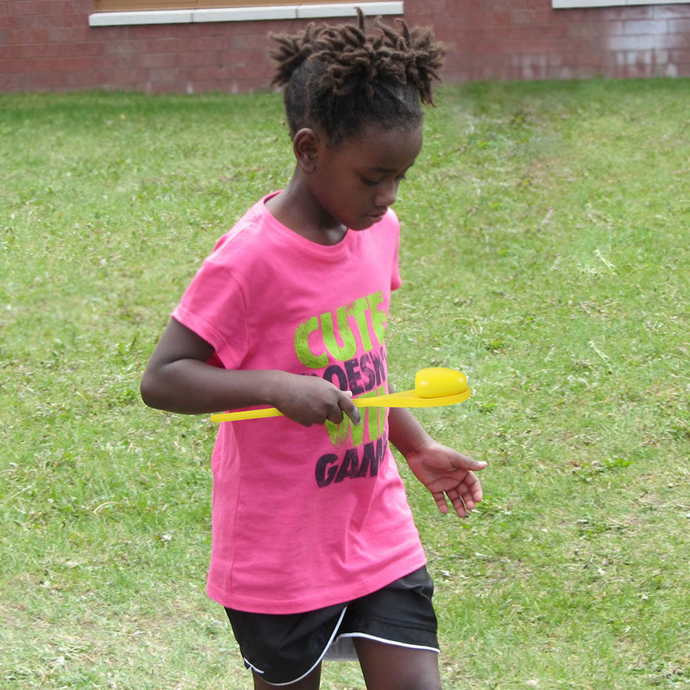 Kids Outdoor Games - 4Set Balance Game Egg Spoon Race