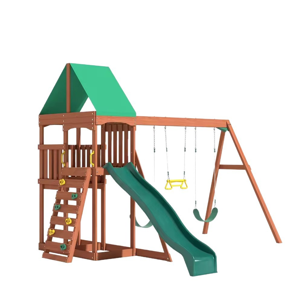 Kids Outdoor Furniture - Children Swing Kids Wooden Garden Swing