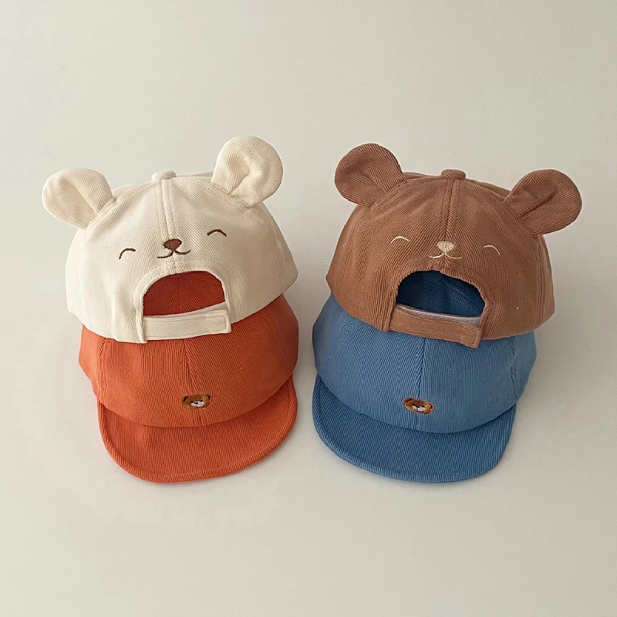 Kids Outdoor Games - Plain Color Cotton Infant Baseball Cap