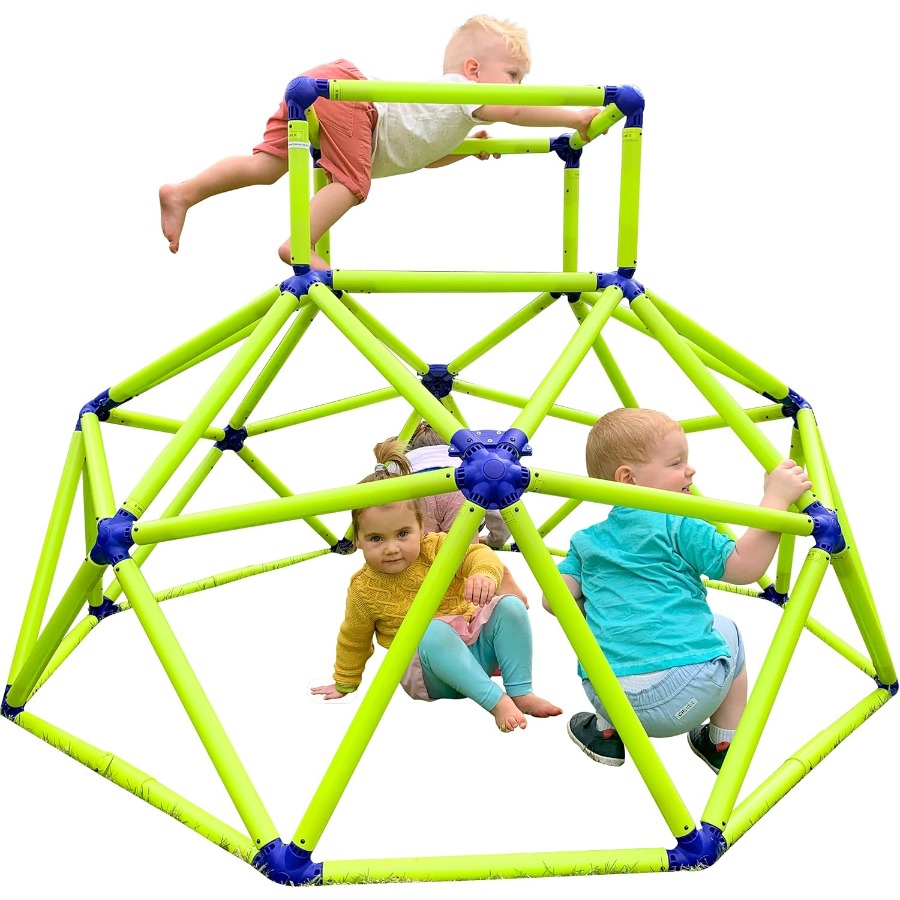 Kids Outdoor Jungle Gym Dome - Monkey Bars Climbing Dome - Sturdy