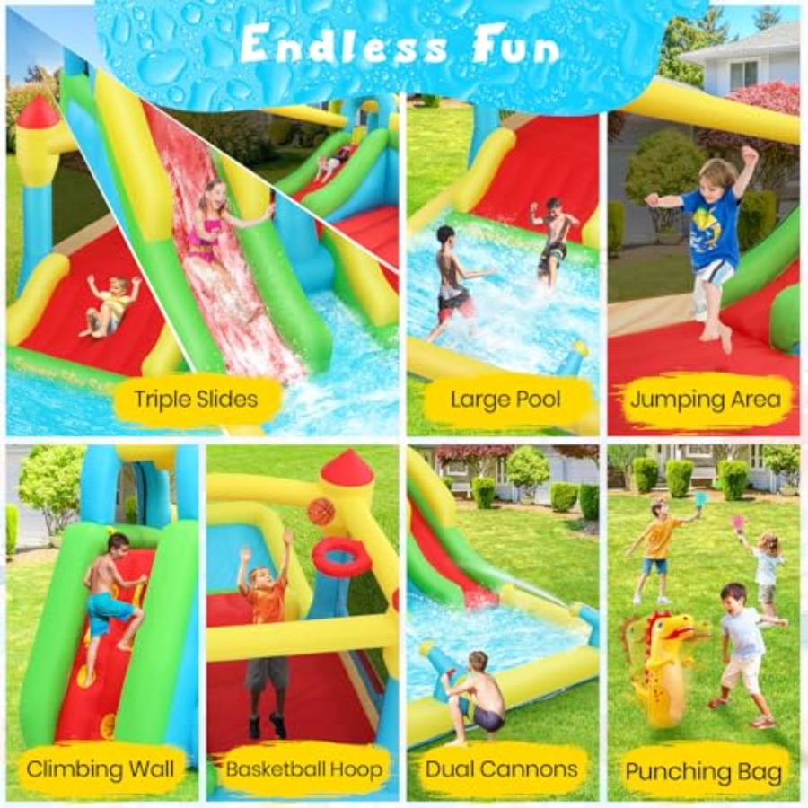 Outdoor/Indoor inflatable wate - Kids Outdoor Bounce House recensione e prezzo