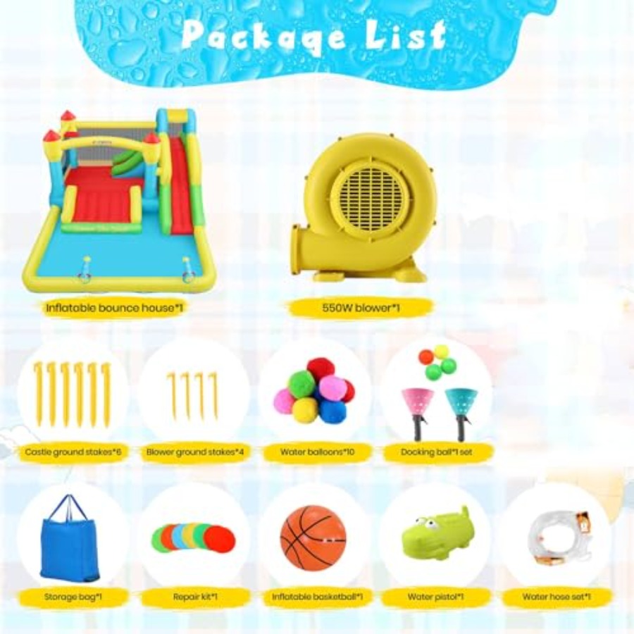 Outdoor/Indoor inflatable wate - Kids Outdoor Bounce House recensione e prezzo
