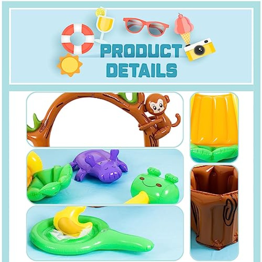 Outdoor inflatable jungle anim - Kids Outdoor Pool recensione e prezzo
