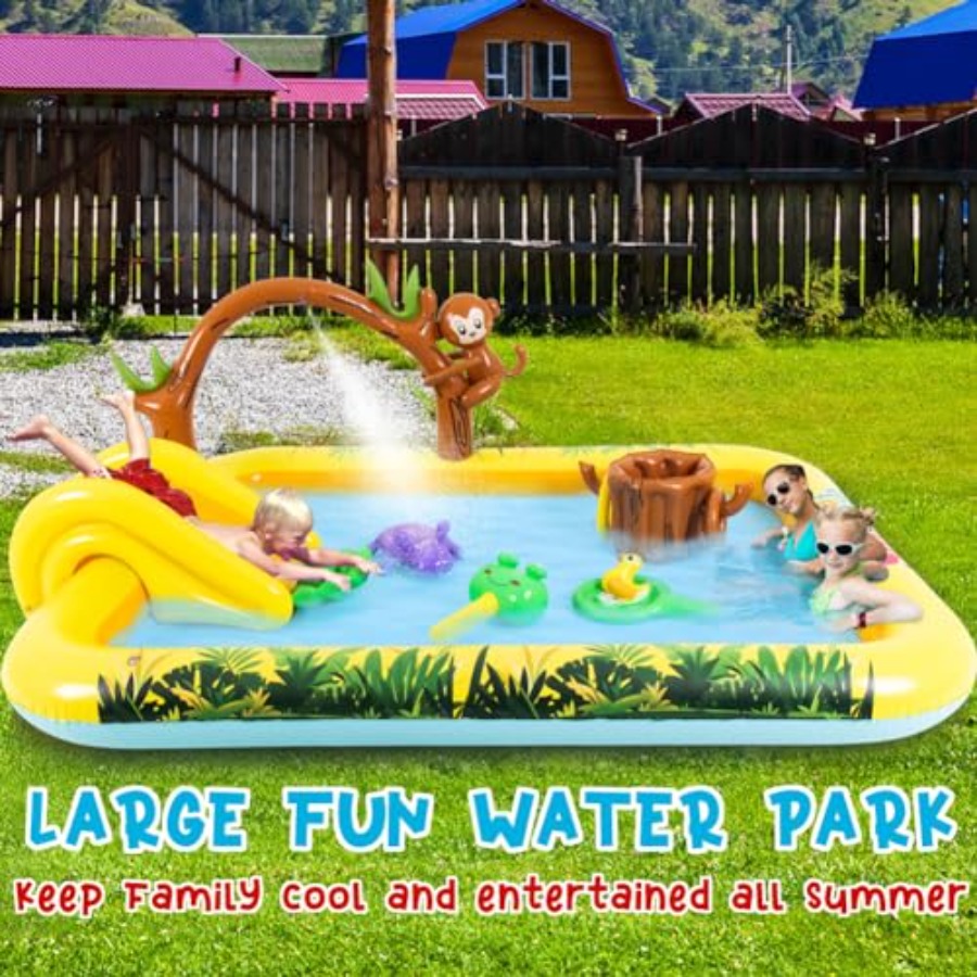 Outdoor inflatable jungle anim - Kids Outdoor Pool recensione e prezzo