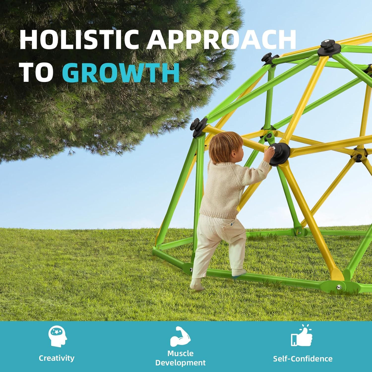 Climbing Dome, 10FT Jungle Gym - Kids Outdoor Jungle Gym Dome recensione e prezzo