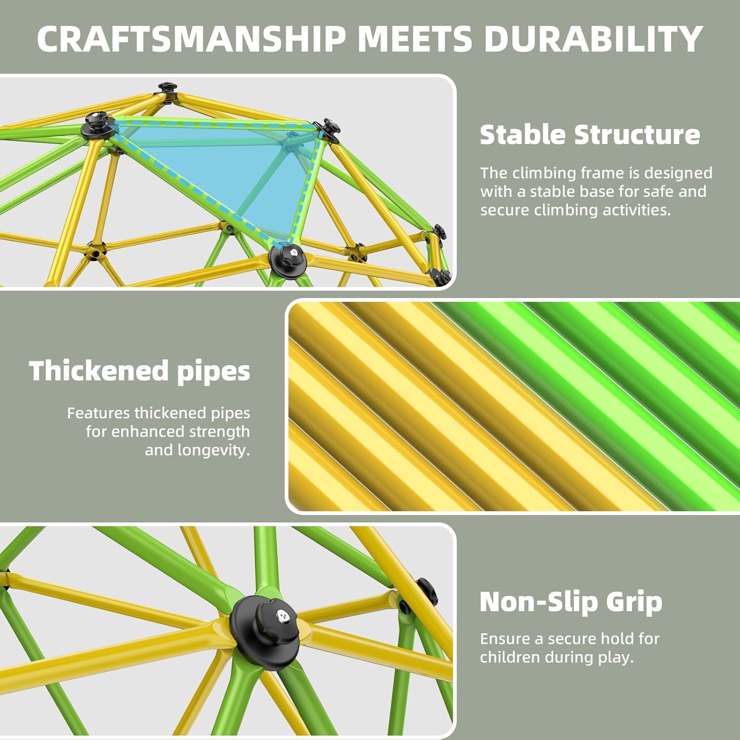 Climbing Dome, 10FT Jungle Gym - Kids Outdoor Jungle Gym Dome recensione e prezzo