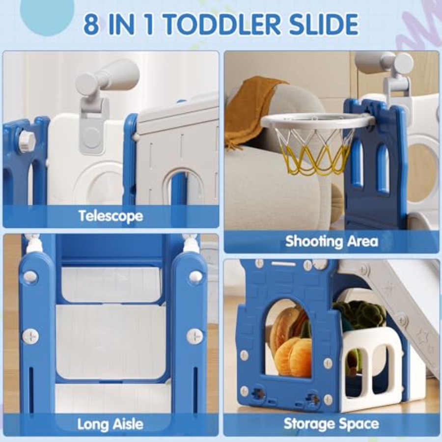 8 in 1 Toddler Slide Set Kid S - Kids Outdoor Climber recensione e prezzo