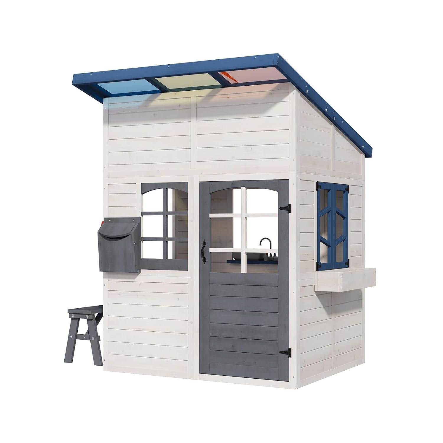 Wooden Kids Outdoor Playhouse  - Kids Outdoor Wooden Playset recensione e prezzo