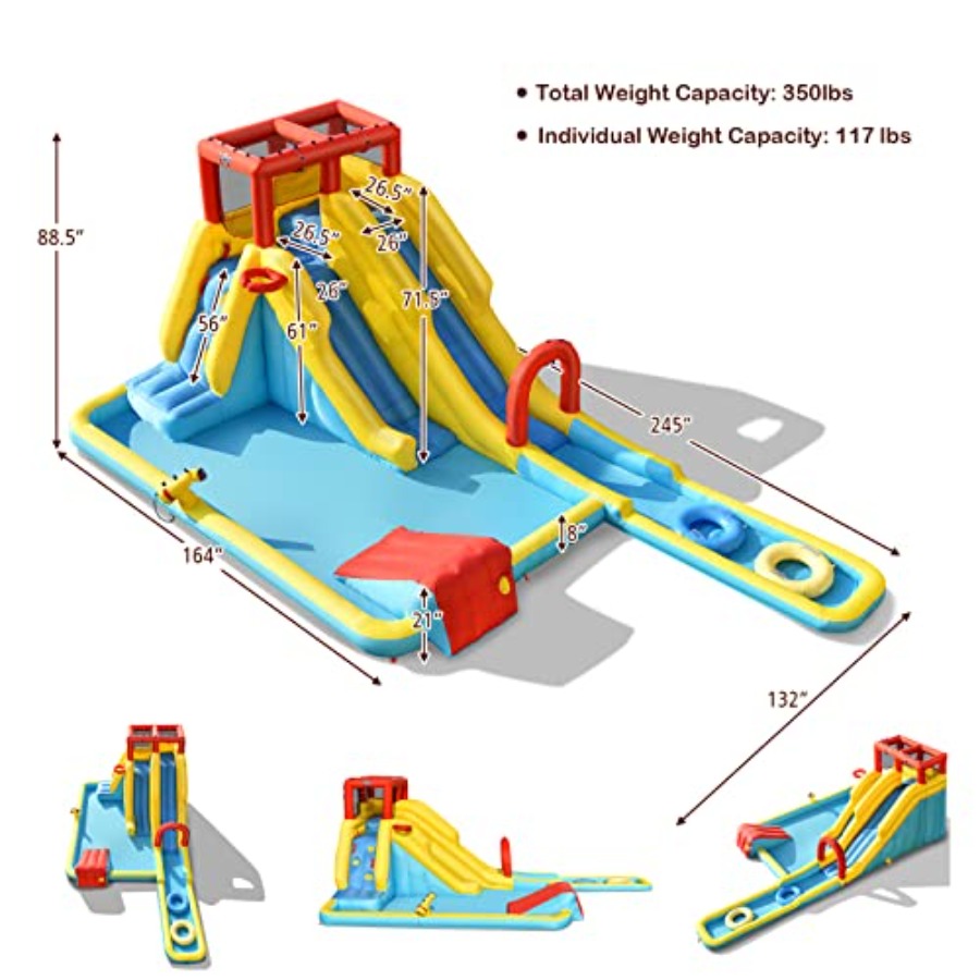 Outdoor inflatable water slide - Kids Outdoor Pool recensione e prezzo