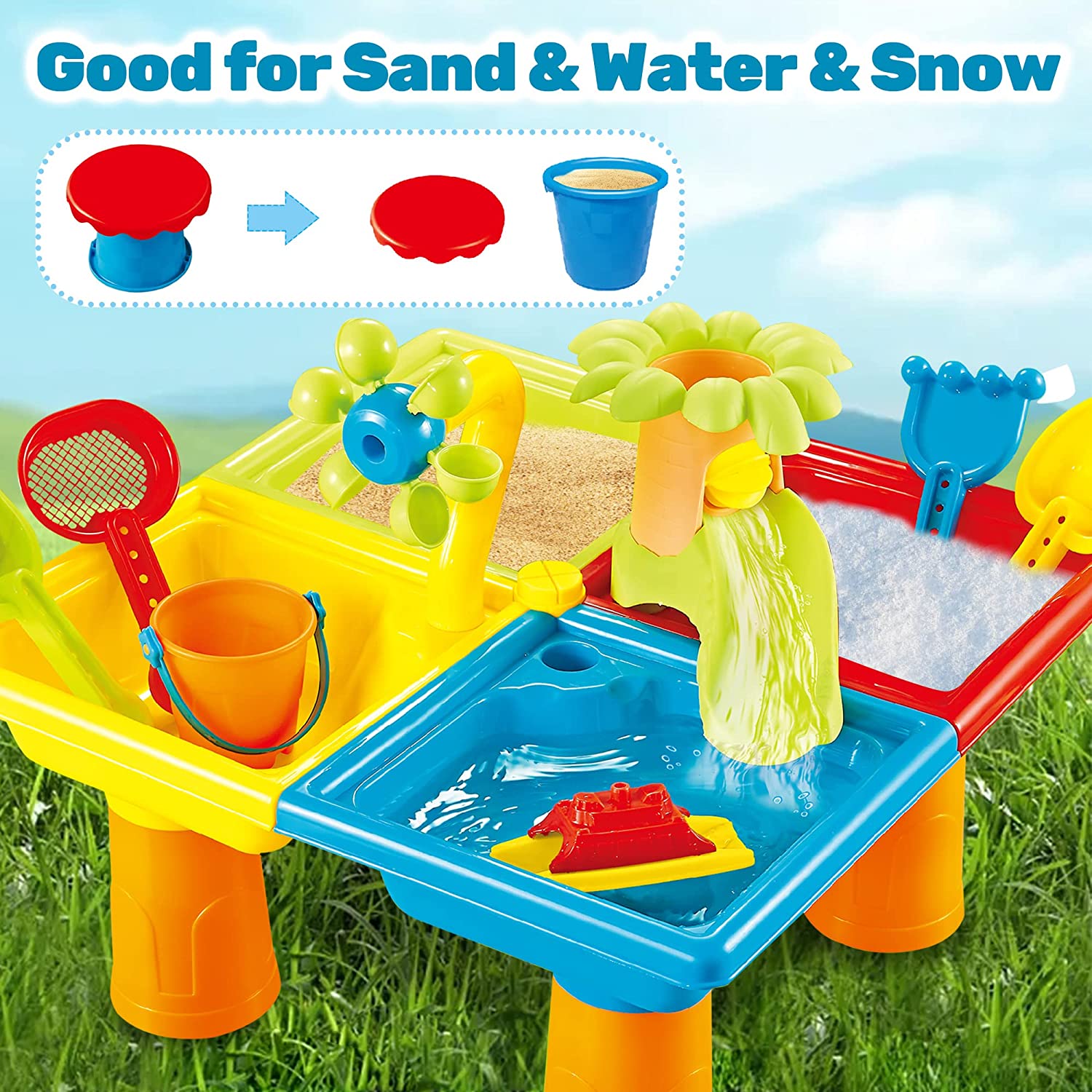 Beach Table Sand Play Toys Chi - Kids Outdoor Lounge Set recensione e prezzo