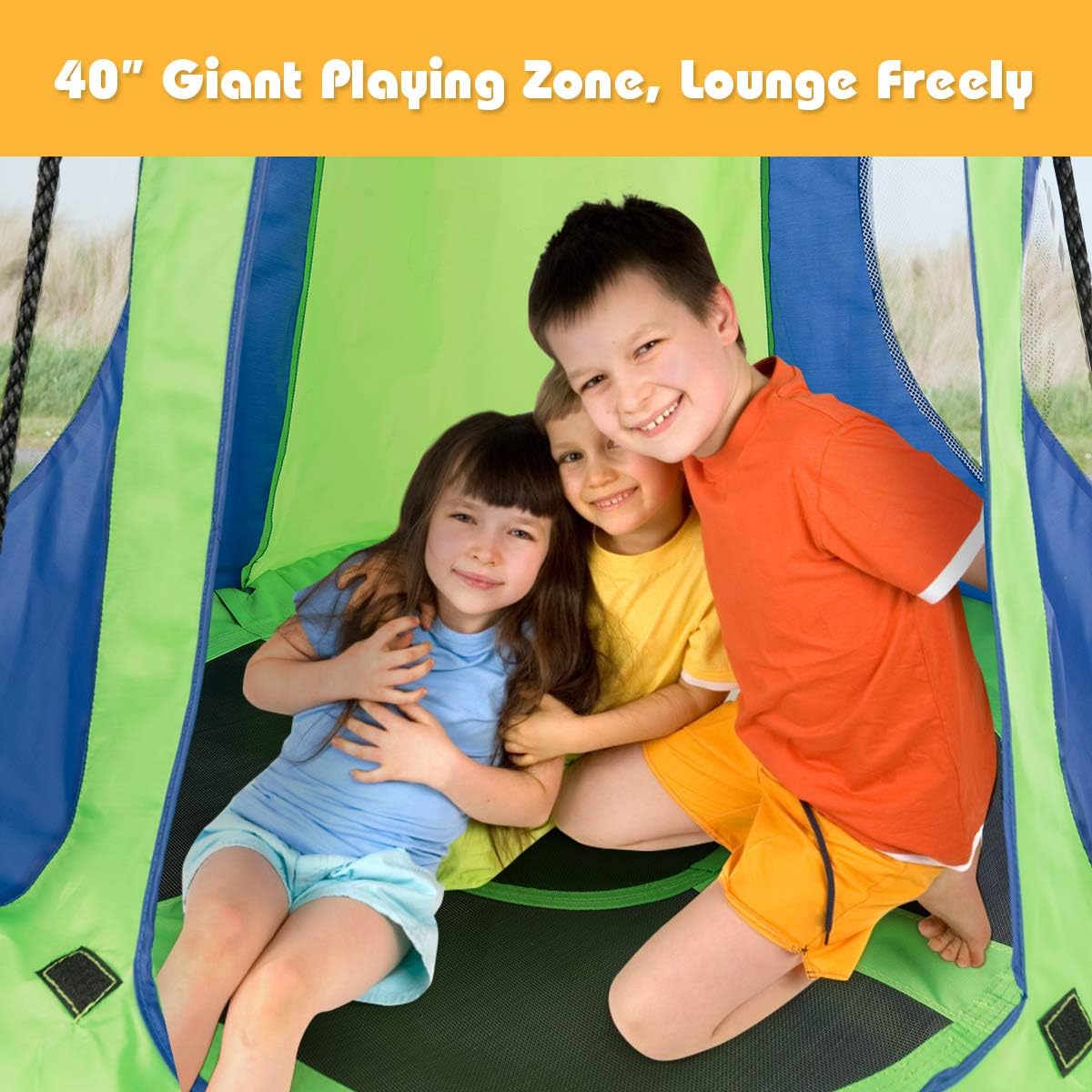 2 in 1 Kids Detachable Hanging - Kids Outdoor Nest Swing recensione e prezzo