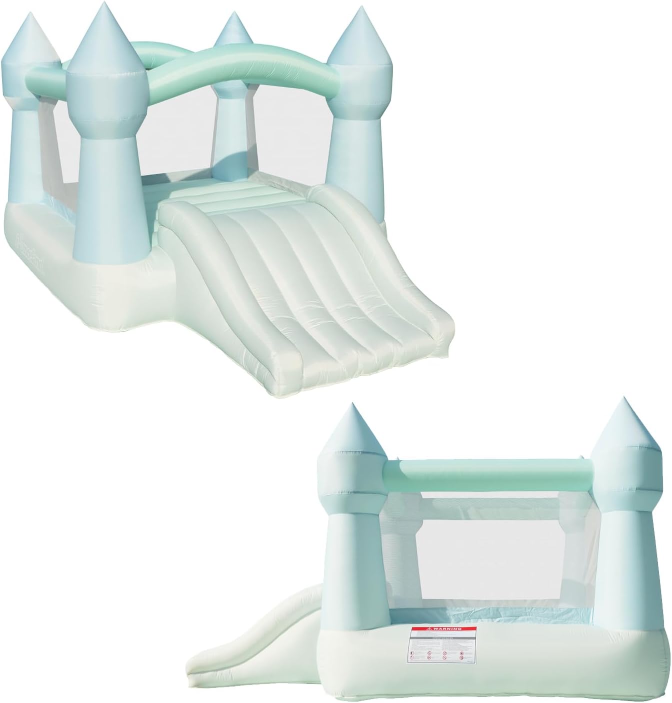 Pastel Bounce House with Slide - Kids Outdoor Bounce House recensione e prezzo