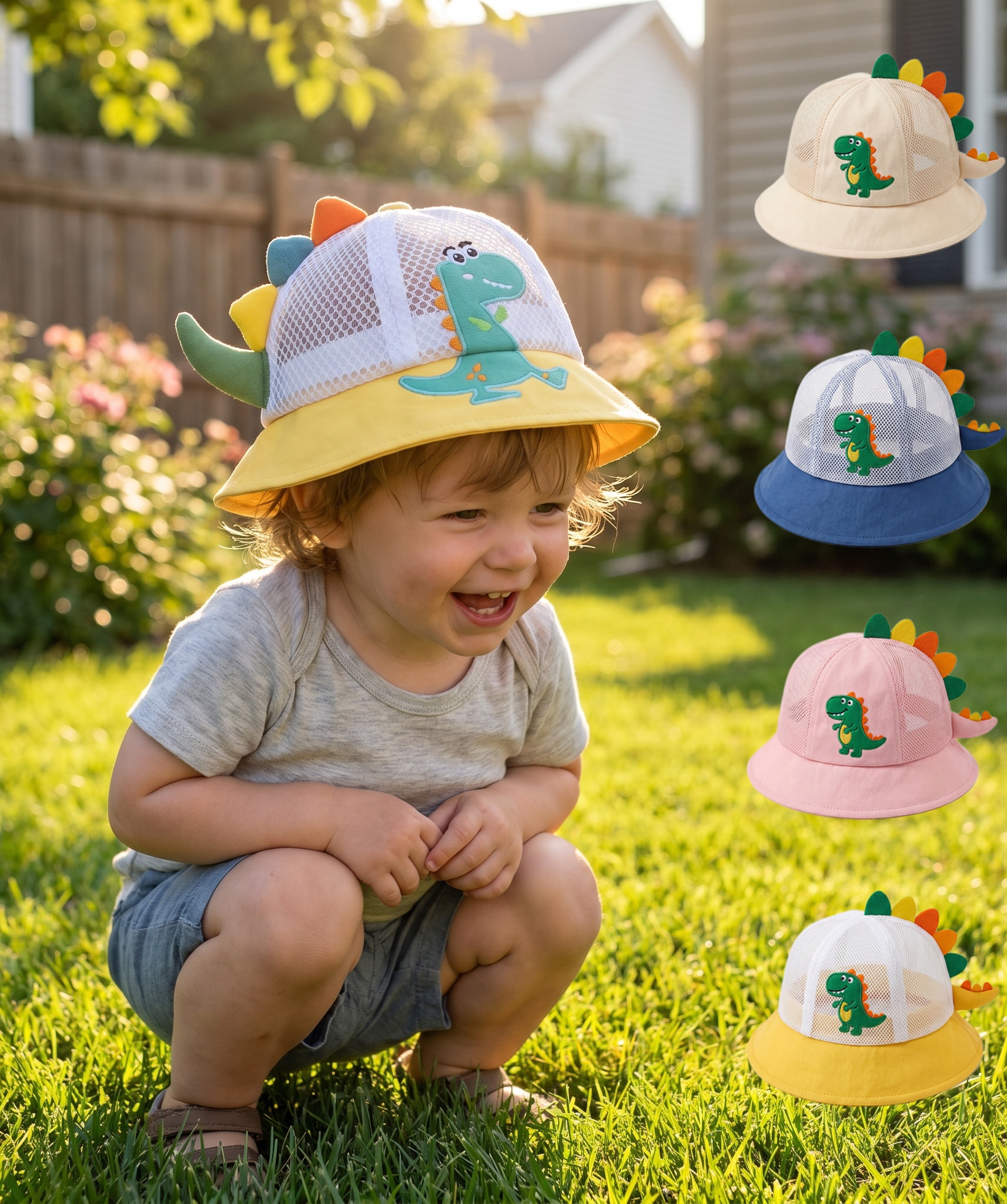 Kids Mesh Hat Boys Sun Protect - Kids Outdoor Lounge Set recensione e prezzo