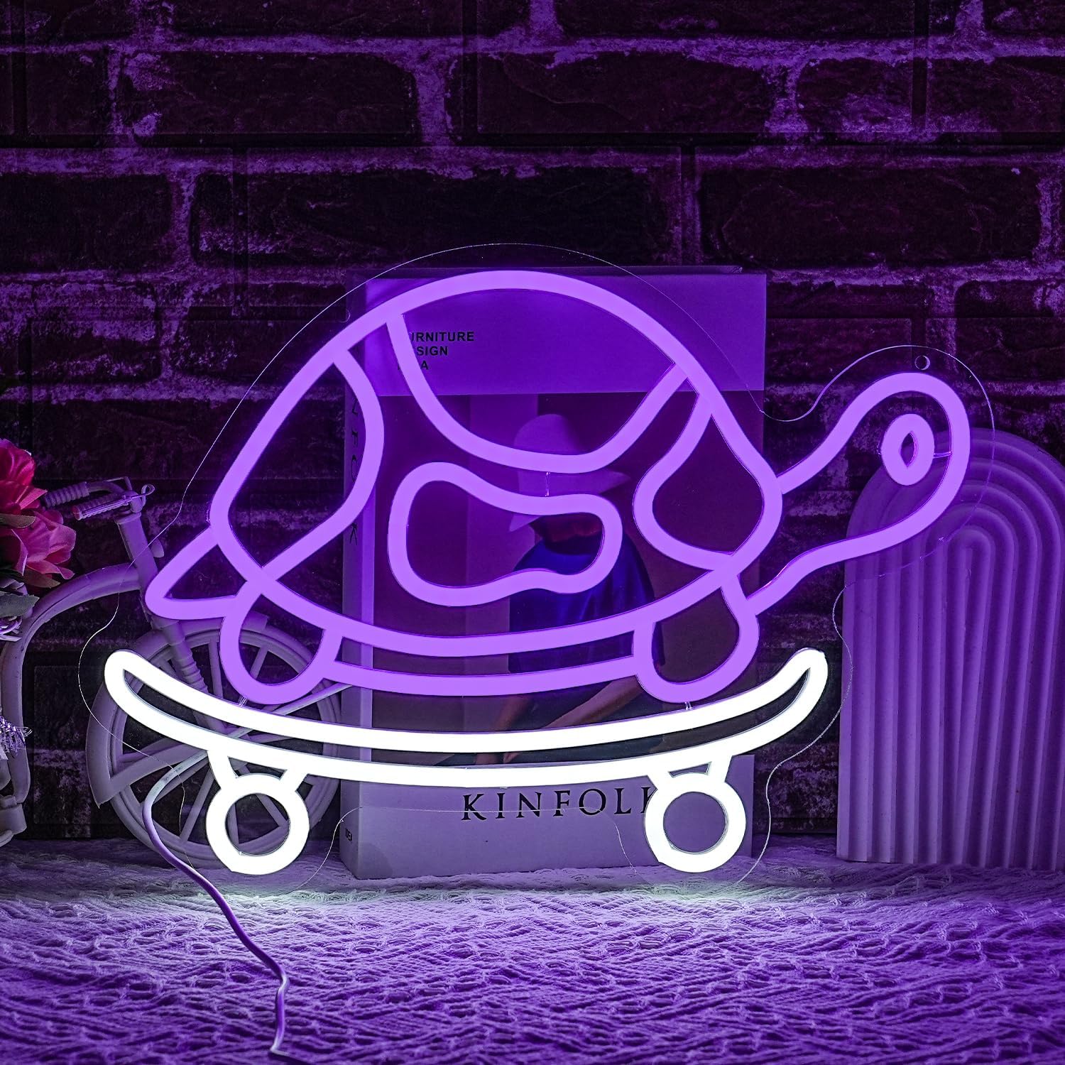 Turtle Neon Sign USB Powered L - Kids Outdoor Zoo recensione e prezzo