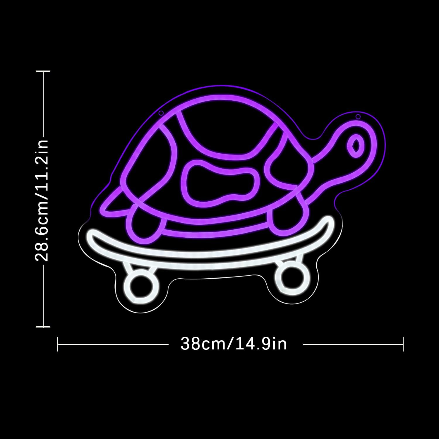 Turtle Neon Sign USB Powered L - Kids Outdoor Zoo recensione e prezzo