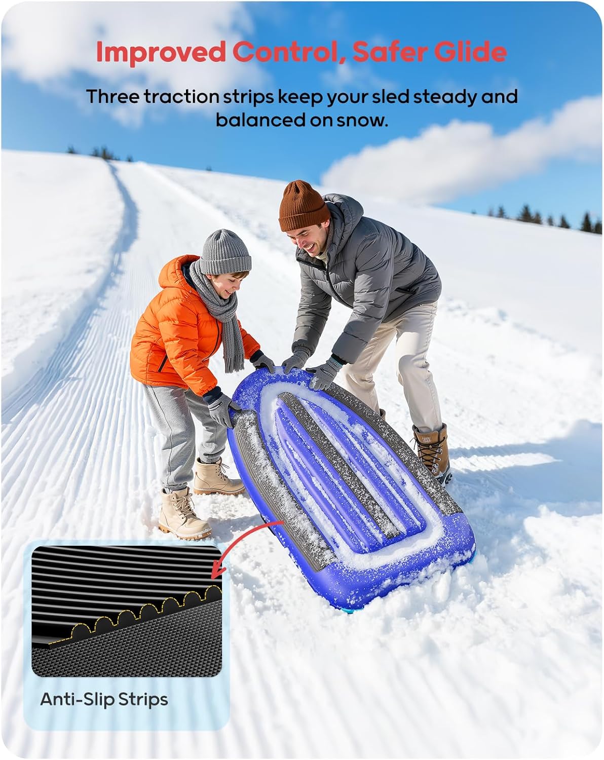 QPAU Inflatable PVC Snow Sled  - Outdoor Kid recensione e prezzo