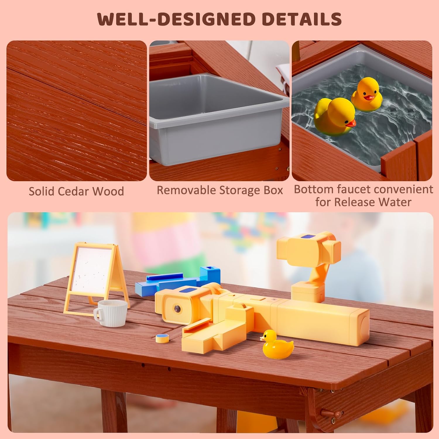 Kids Picnic Table with Umbrell - Kids Outdoor Umbrella For Table recensione e prezzo