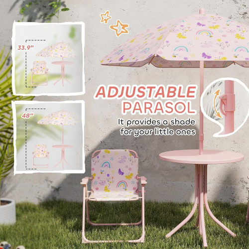Kids Picnic Table and Chair Se - Kids Outdoor Umbrella For Table recensione e prezzo