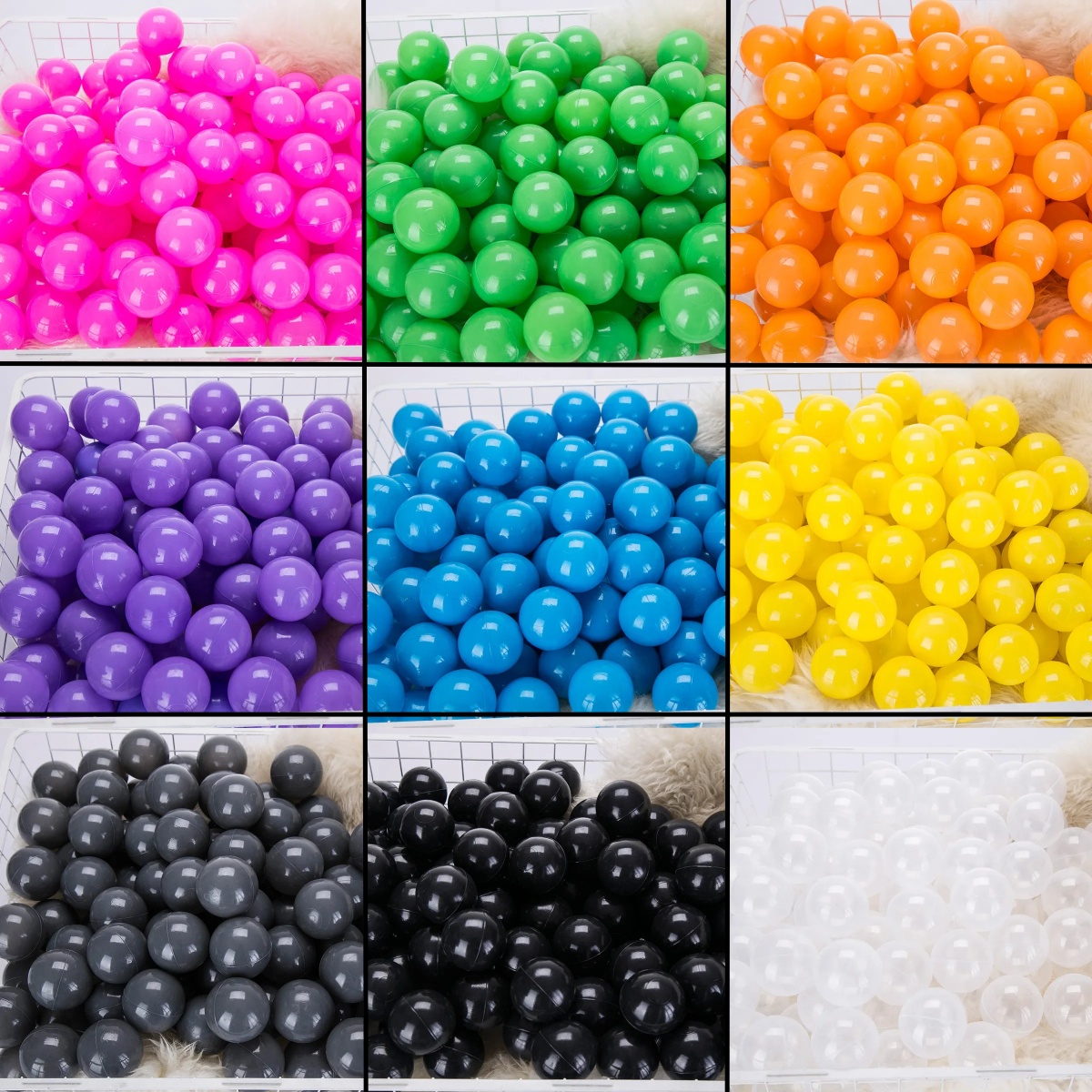 50Pcs 55MM Baby Plastic Balls  - Kids Outdoor Activity Centre recensione e prezzo