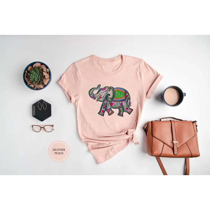 Elephant T Shirt Floral Zoo Wo - Kids Outdoor Zoo recensione e prezzo