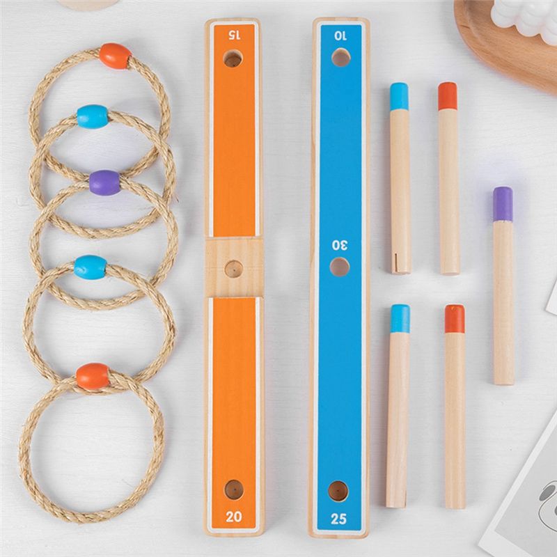 Component Ring Toss Toy Set Ki - Kids Outdoor Wooden Playset recensione e prezzo