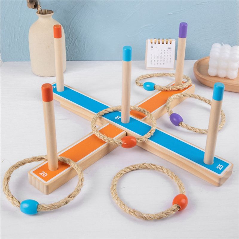 Component Ring Toss Toy Set Ki - Kids Outdoor Wooden Playset recensione e prezzo