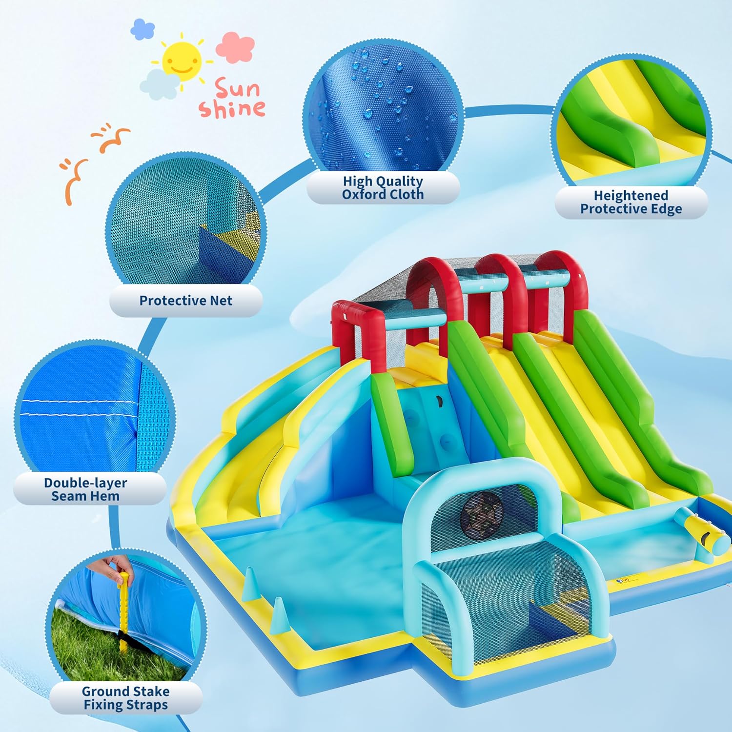 Inflatable Bounce House Oxford - Kids Outdoor Activity Centre recensione e prezzo