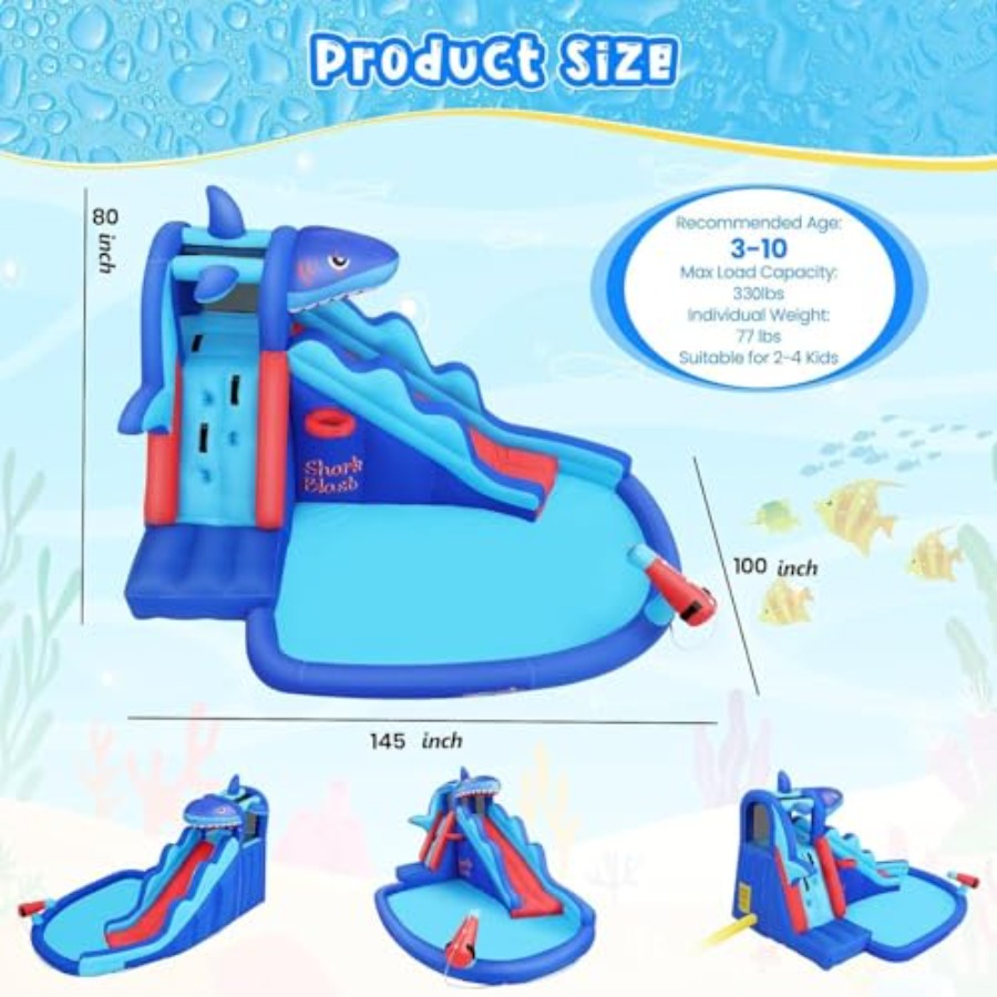Outdoor/Indoor inflatable wate - Kids Outdoor Bounce House recensione e prezzo