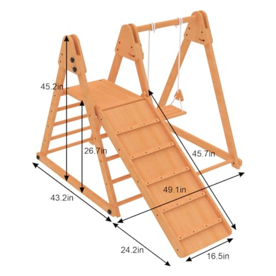 Outdoor jungle gym for kids 18 - Kids Outdoor Wooden Playset recensione e prezzo