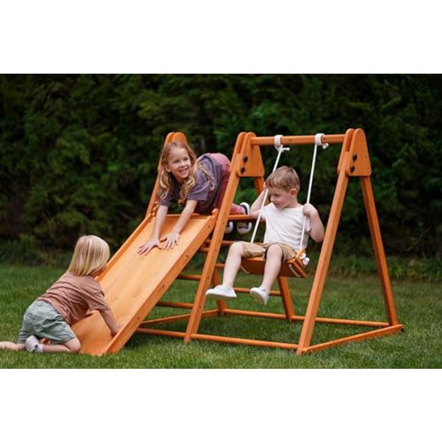 Outdoor jungle gym for kids 18 - Kids Outdoor Wooden Playset recensione e prezzo