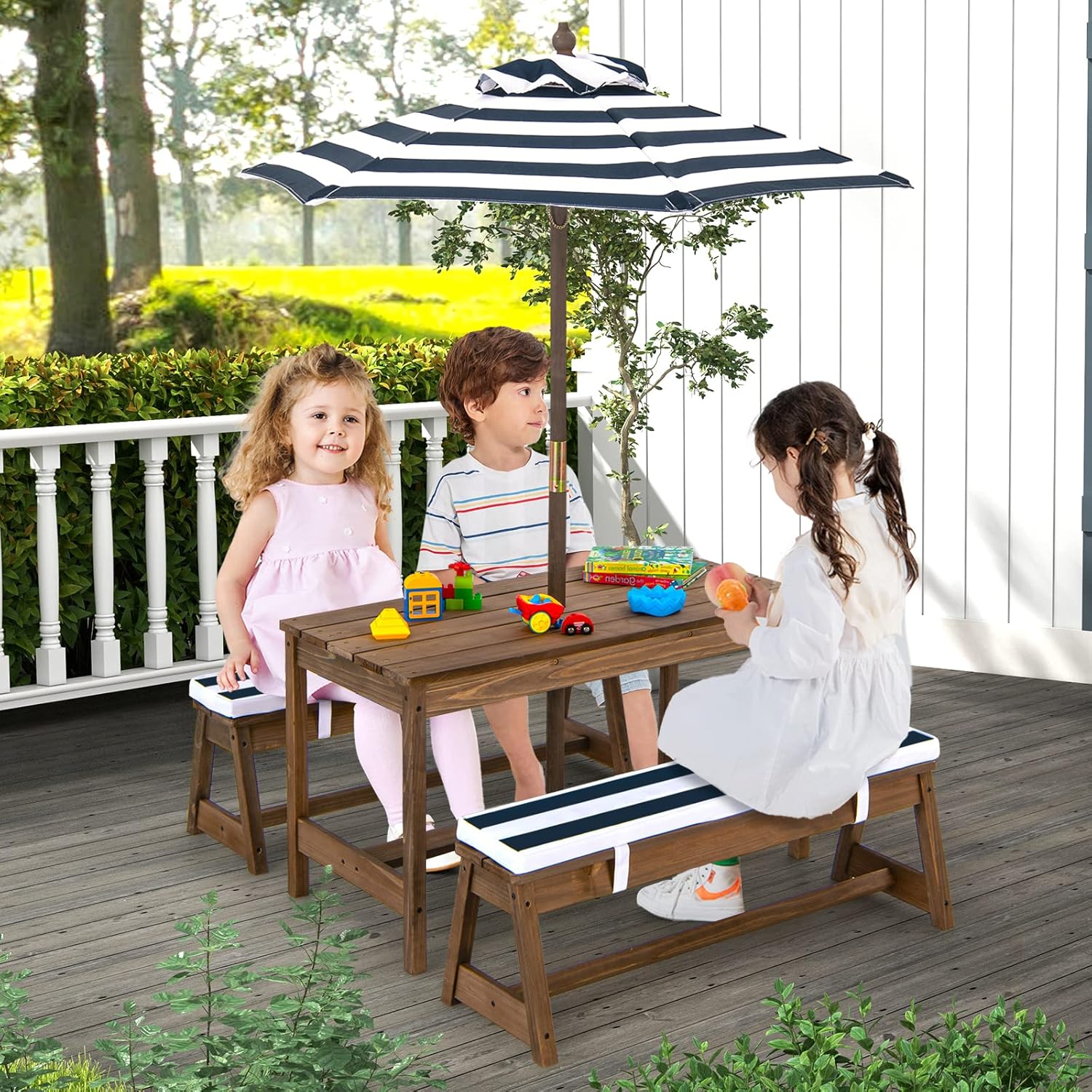 Height Adjustable Wooden Kids  - Kids Outdoor Furniture recensione e prezzo