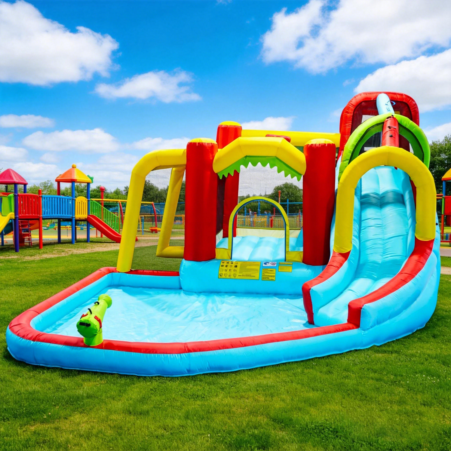 7in1 Inflatable Water Slide Pa - Kids Outdoor Bounce House recensione e prezzo