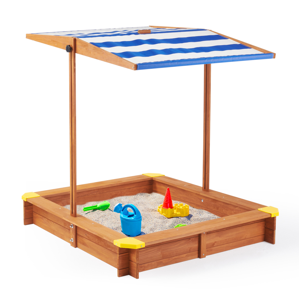 Wooden Kids Picnic Table, Sand - Kids Outdoor Umbrella For Table recensione e prezzo