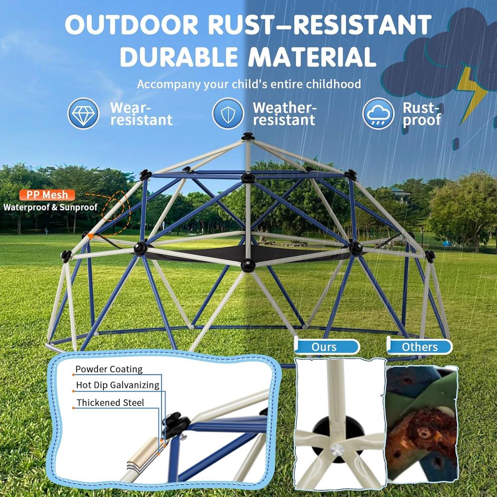 ClimDome,10T Dome Climber with - Kids Outdoor Jungle Gym Dome recensione e prezzo