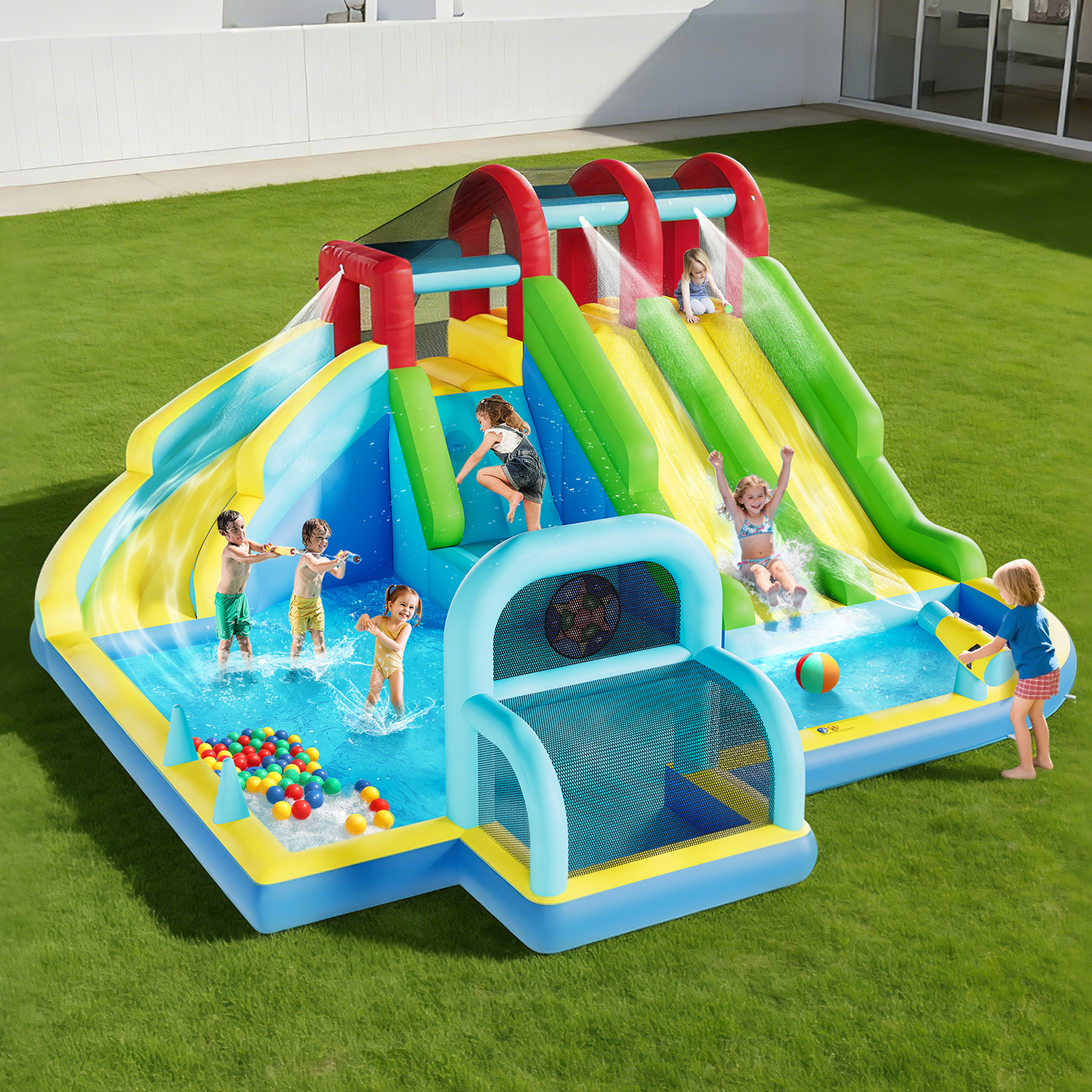 Indoor Outdoor Inflatable Boun - Kids Outdoor Activity Centre recensione e prezzo