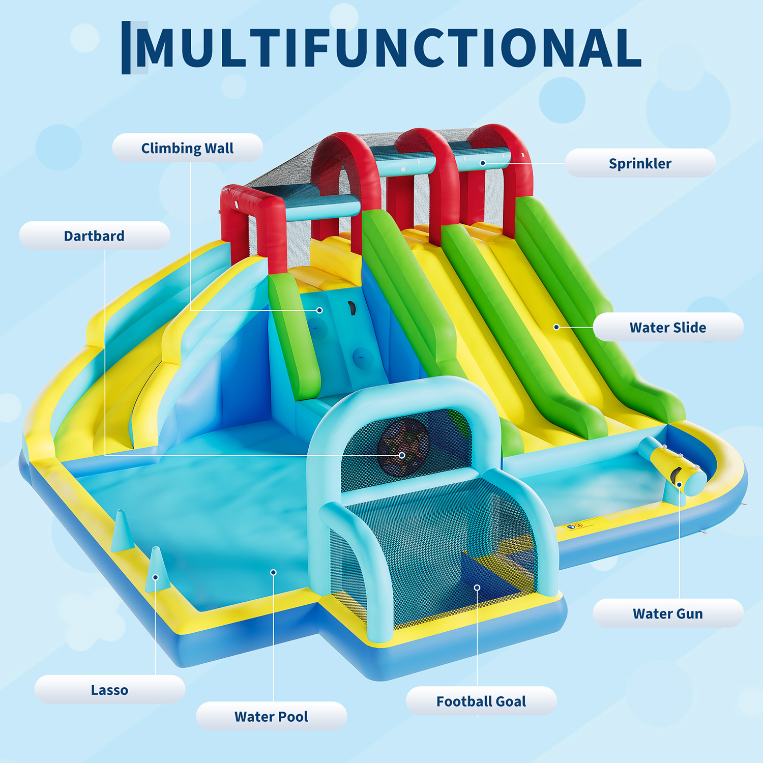 Indoor Outdoor Inflatable Boun - Kids Outdoor Activity Centre recensione e prezzo