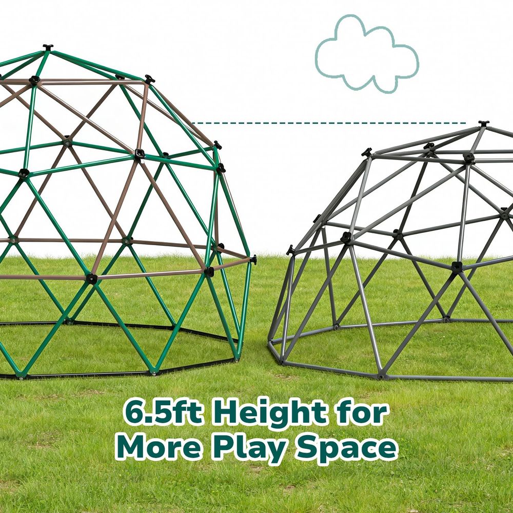 6.5 FT Tall Climbing Dome with - Kids Outdoor Jungle Gym Dome recensione e prezzo