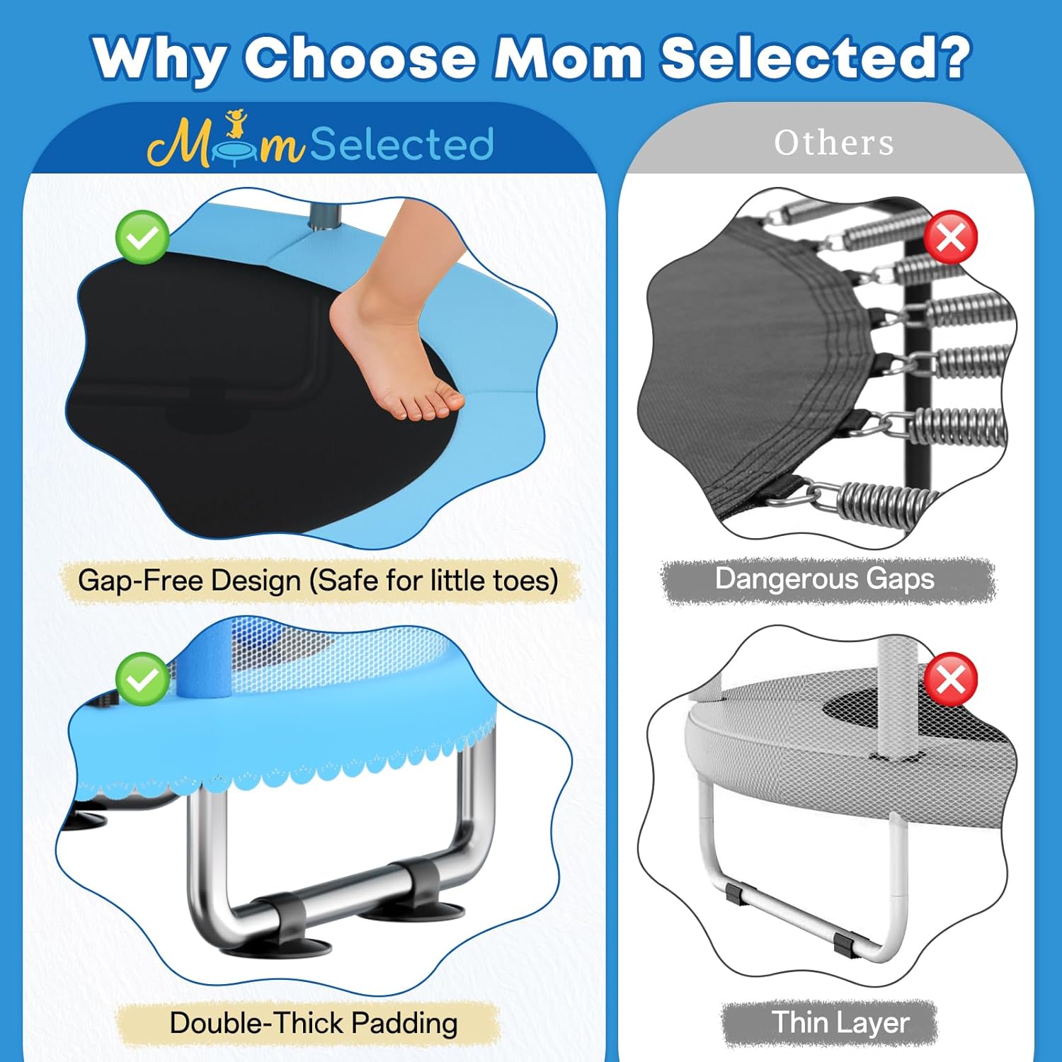 Toddler Trampoline,Trampoline  - Kids Outdoor Furniture recensione e prezzo