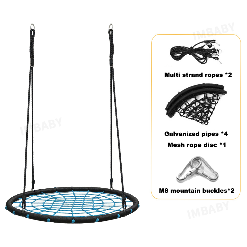 IMBABY Kids Round Net Nest Swi - Kids Outdoor Nest Swing recensione e prezzo