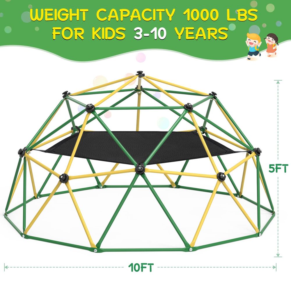 Climbing Dome, 10FT Dome Climb - Kids Outdoor Jungle Gym Dome recensione e prezzo
