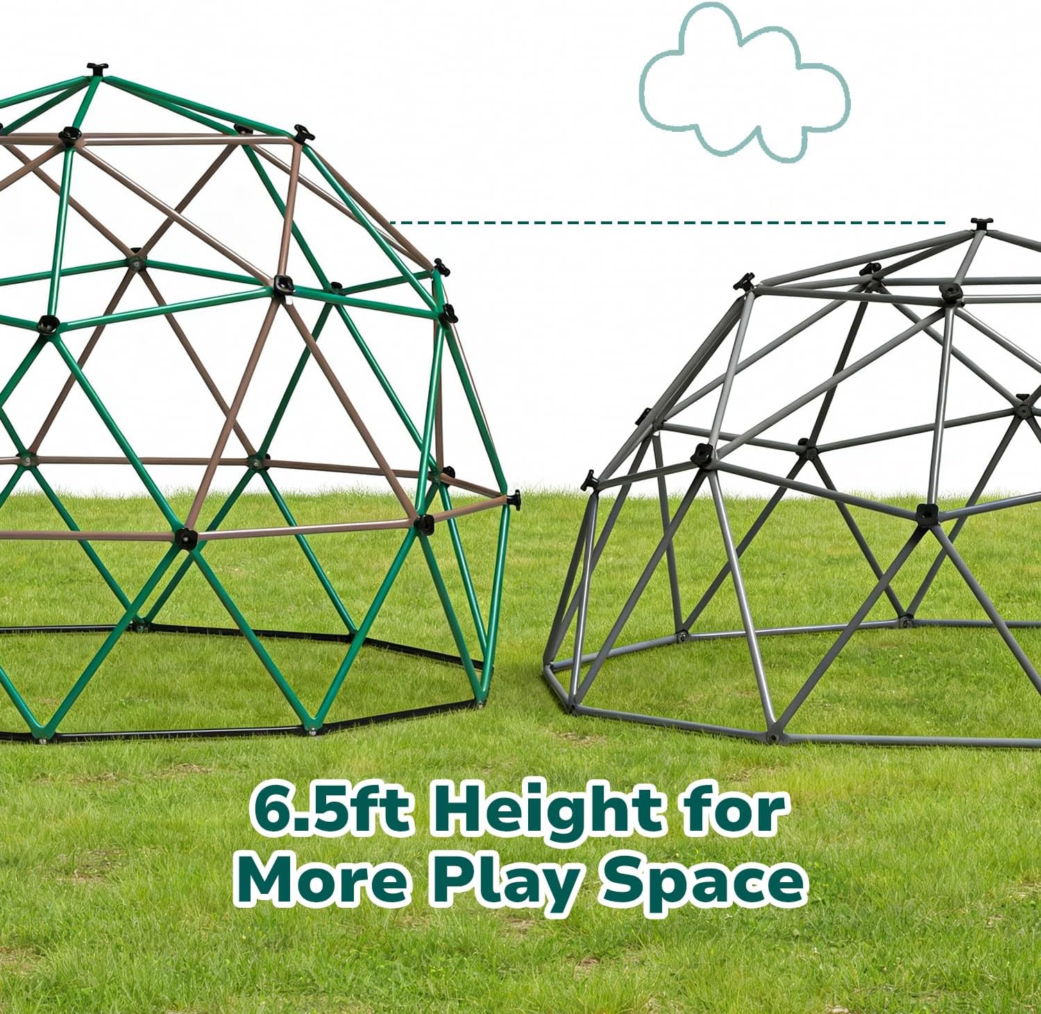 6.5 FT Tall Climbing Dome with - Kids Outdoor Jungle Gym Dome recensione e prezzo