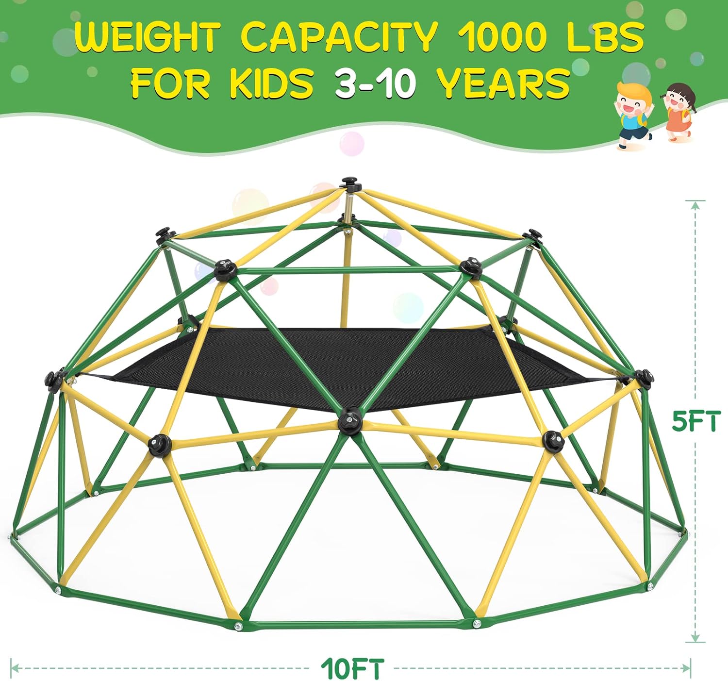 GIKPAL Climbing Dome, 10FT Dom - Kids Outdoor Jungle Gym Dome recensione e prezzo