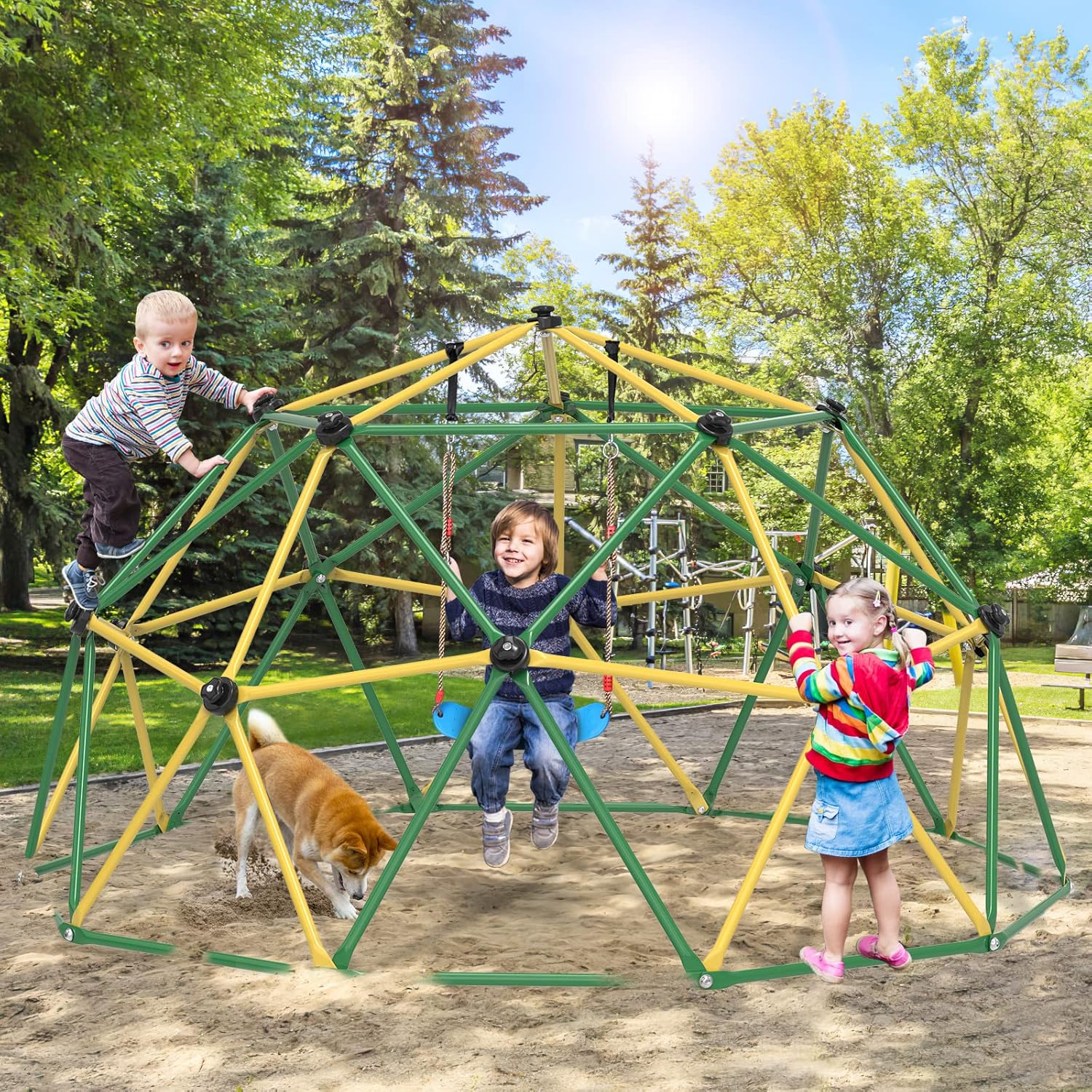 GIKPAL Climbing Dome, 10FT Dom - Kids Outdoor Jungle Gym Dome recensione e prezzo