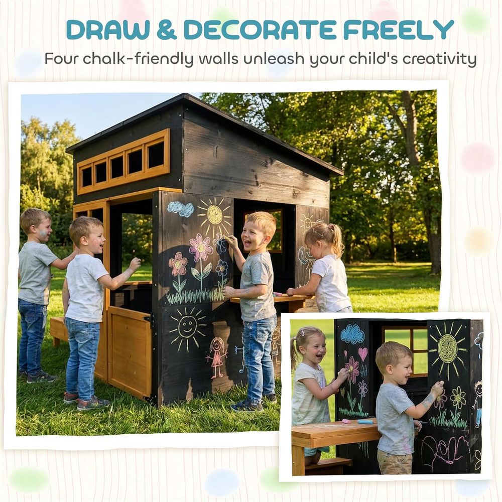 Qaba Kids Outdoor Playhouse, i - Qaba Kids Outdoor Playhouse recensione e prezzo