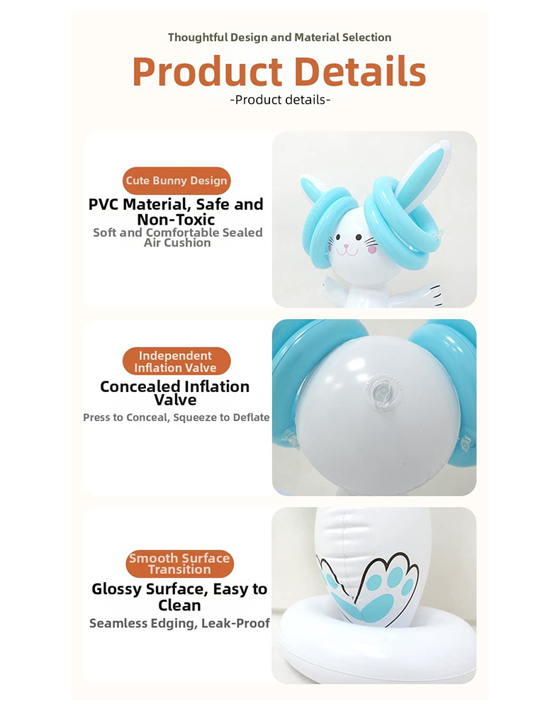Easter Inflatable Bunny Ring T - Kids Outdoor Activity Set recensione e prezzo