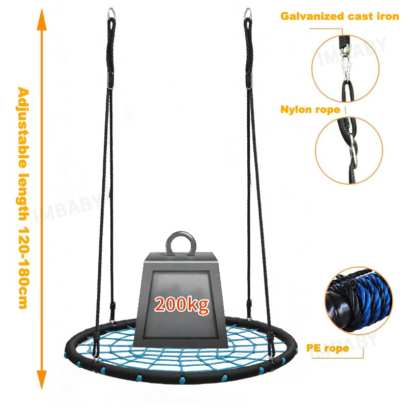 IMBABY 100cm Round Net Nest Sw - Kids Outdoor Nest Swing recensione e prezzo
