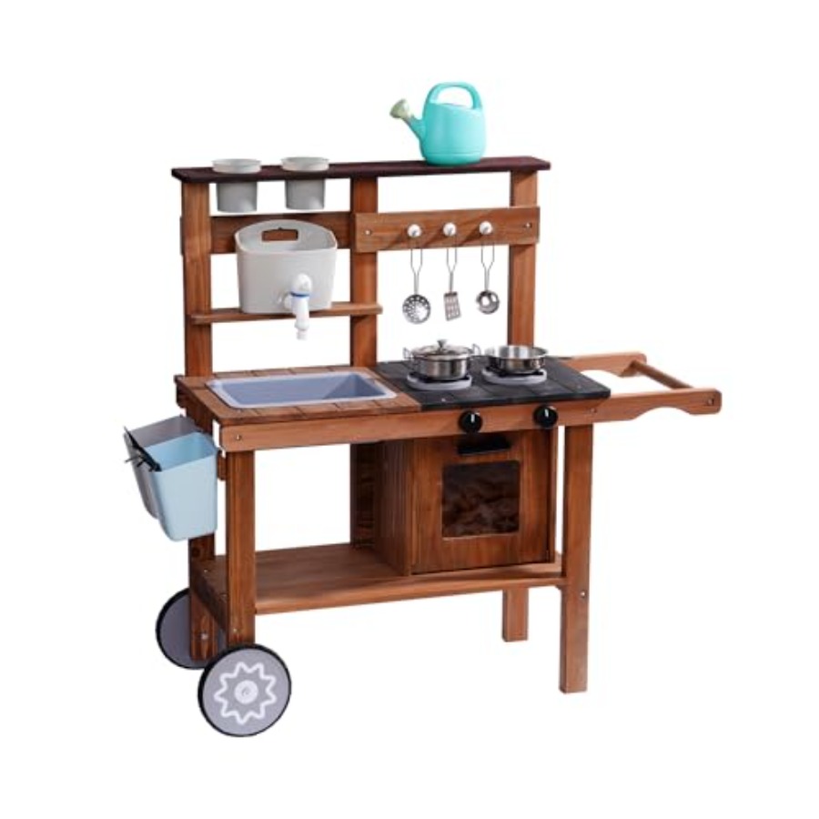 Outdoor mud kitchen for kids w - Kids Outdoor Wooden Playset recensione e prezzo